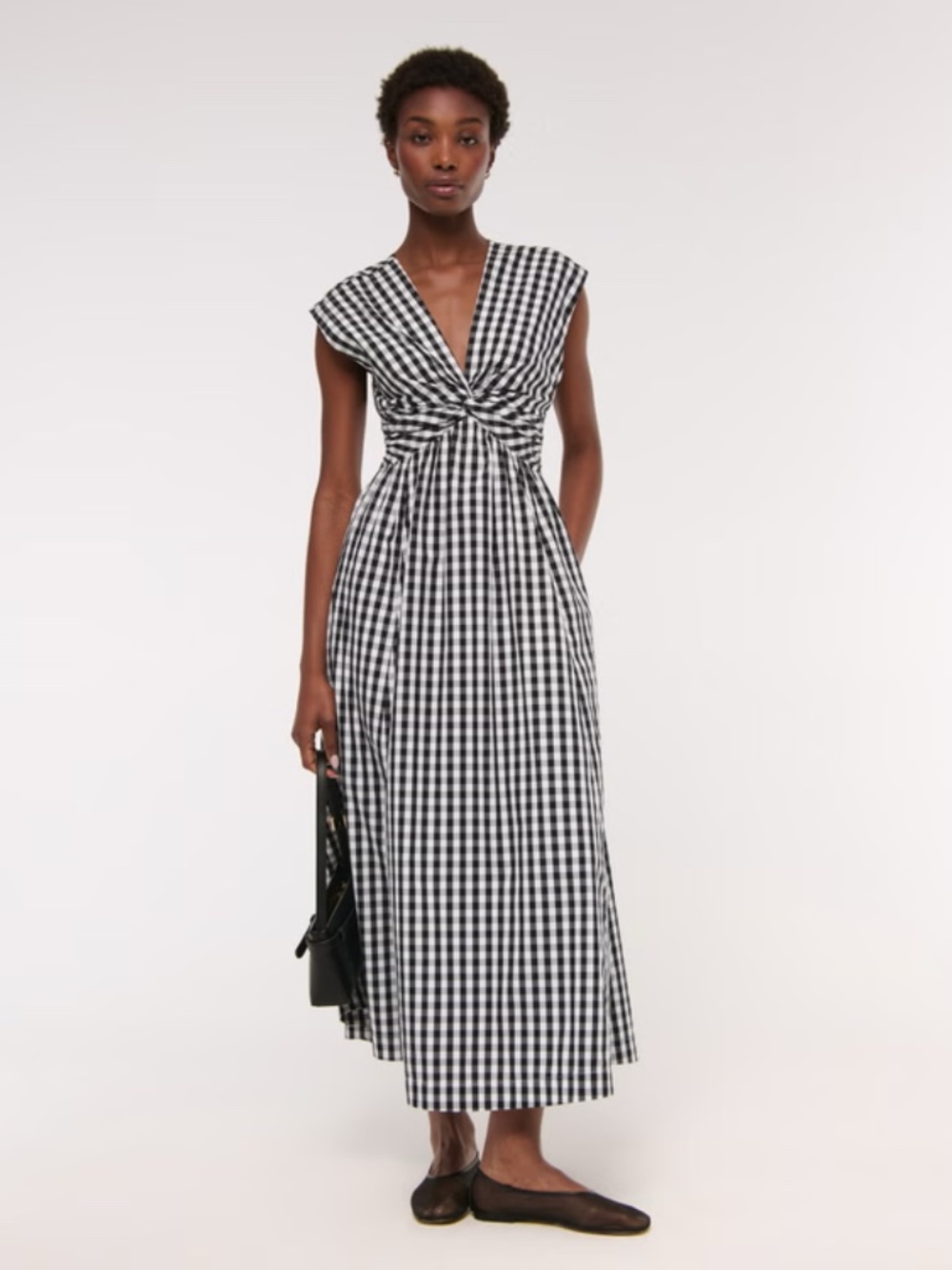 NWT Abercrombie Twist-Front Maxi Dress - L